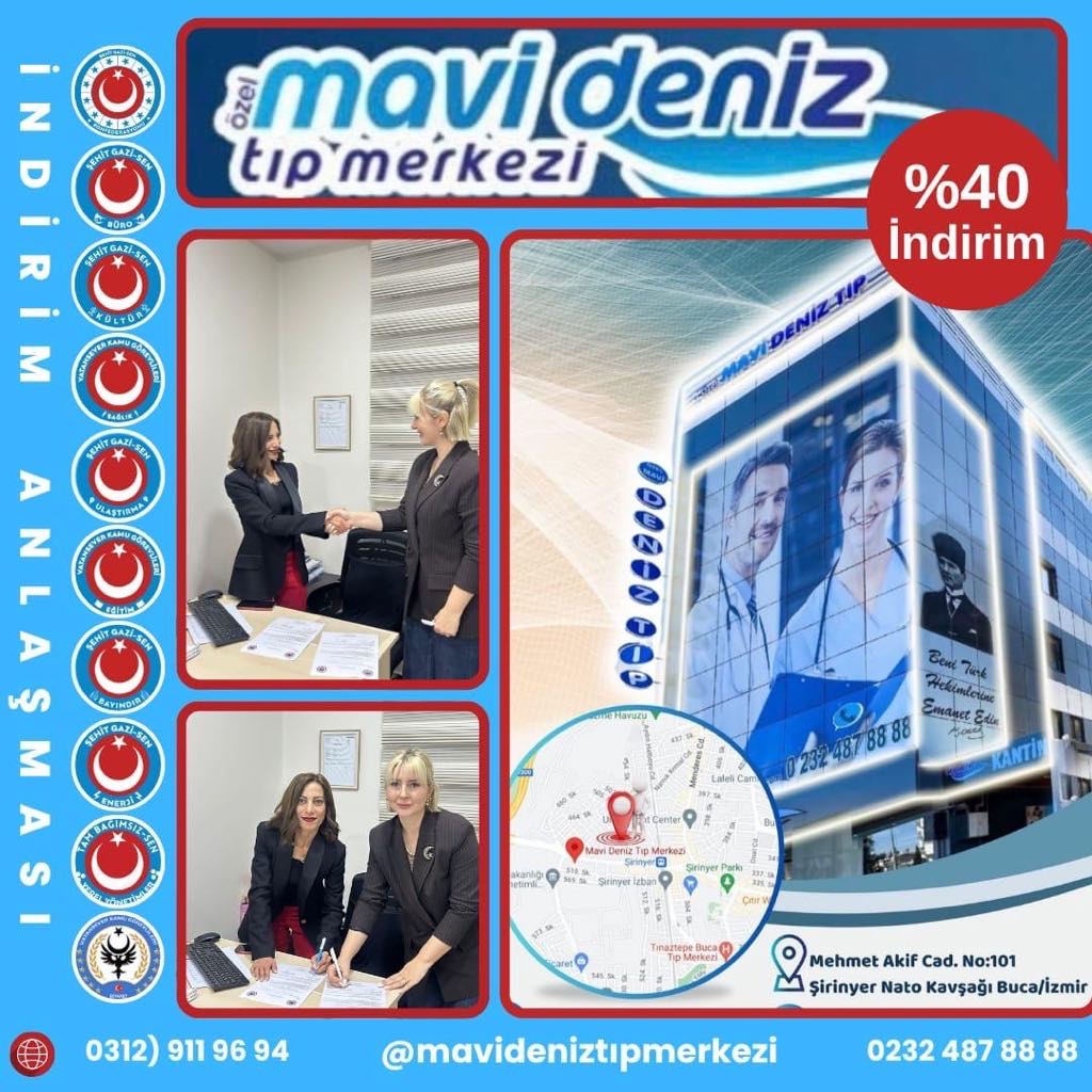 Şehit Gazi-Sen ile Mavi Deniz Tıp Merkezi Arasında Sağlık Protokolü %40