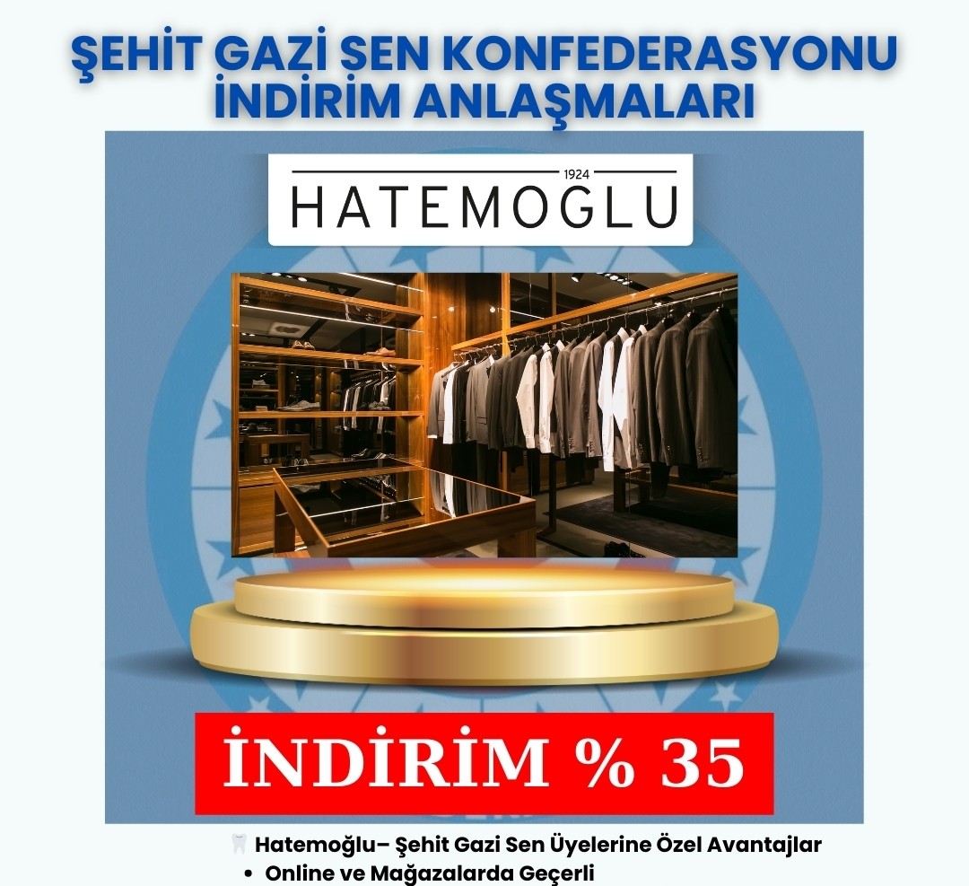 Sendika Üyelerine Özel Hatemoğlu İndirimi | Online ve Mağazalarda Geçerli (%35)